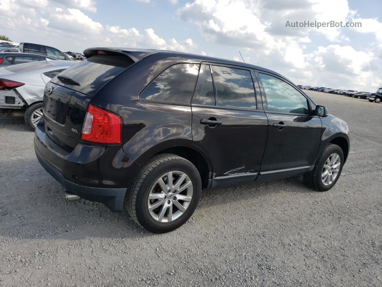 2014 Ford Edge Sel Black vin: 2FMDK3JCXEBA82598