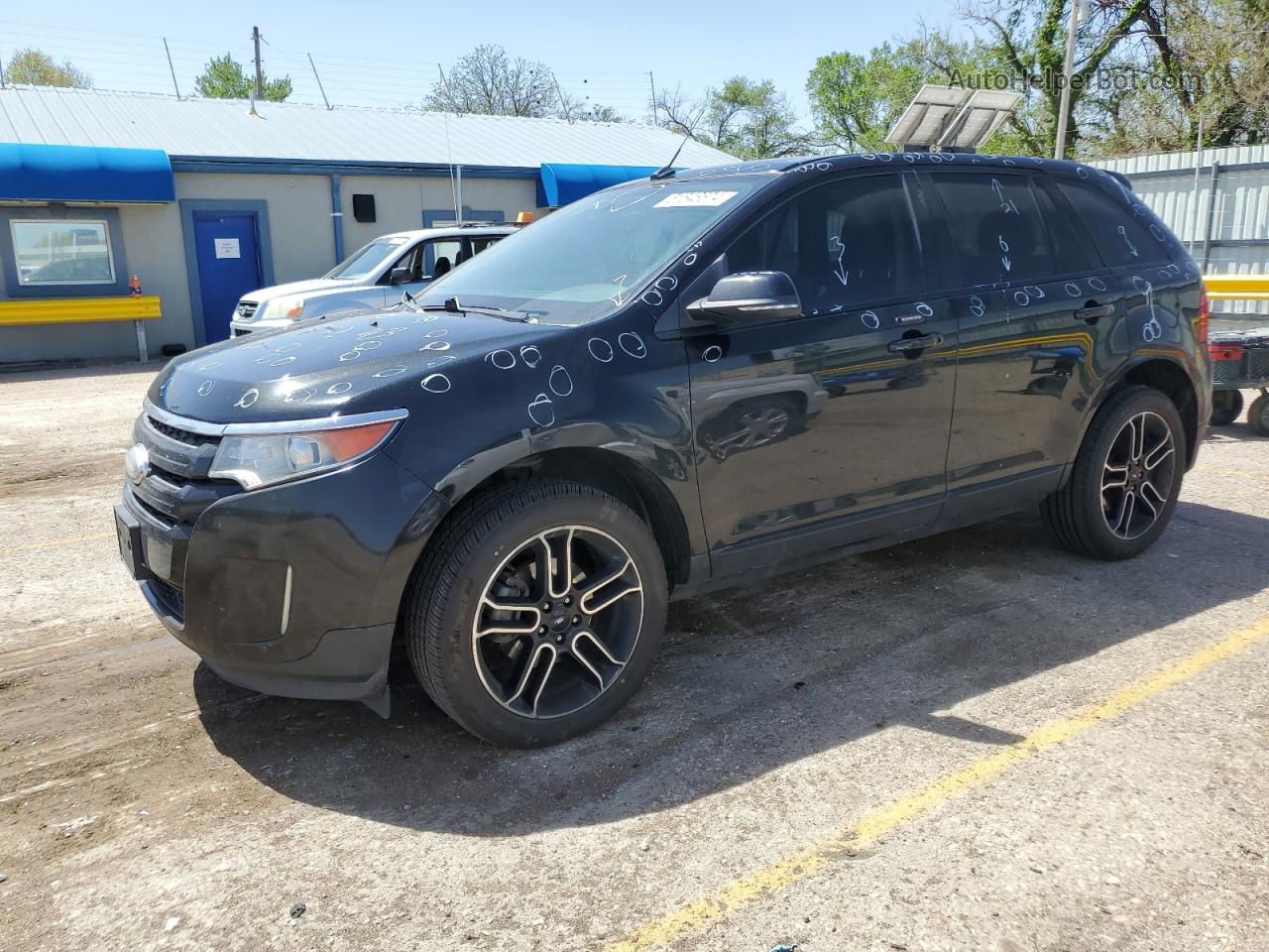 2014 Ford Edge Sel Черный vin: 2FMDK3JCXEBA82987