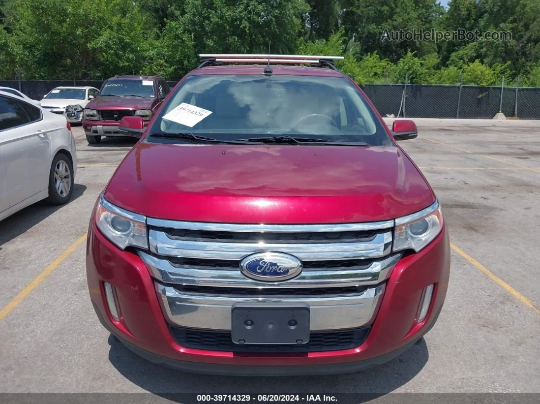 2014 Ford Edge Limited Red vin: 2FMDK3K92EBB38634