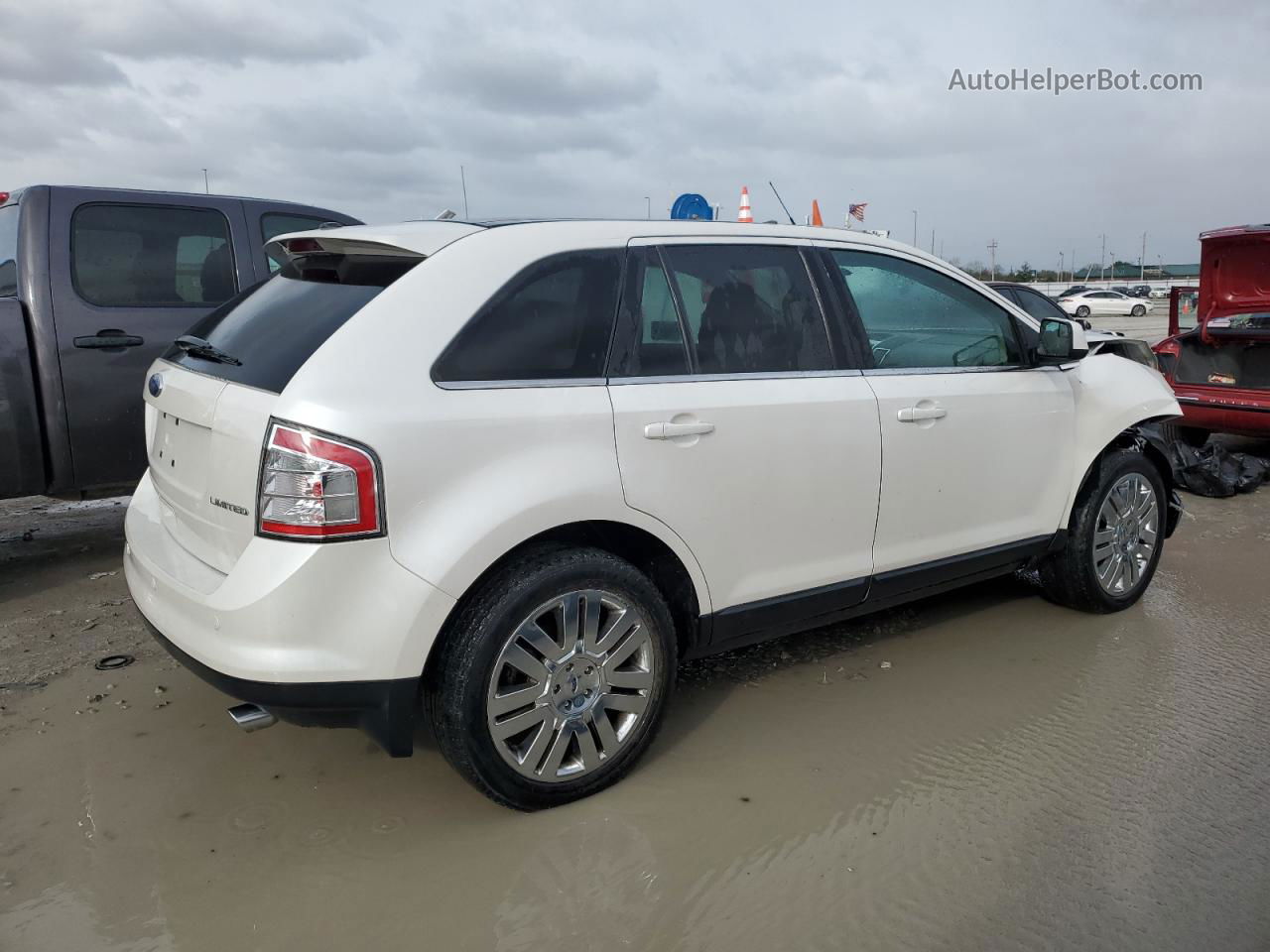 2010 Ford Edge Limited White vin: 2FMDK3KC0ABA41731