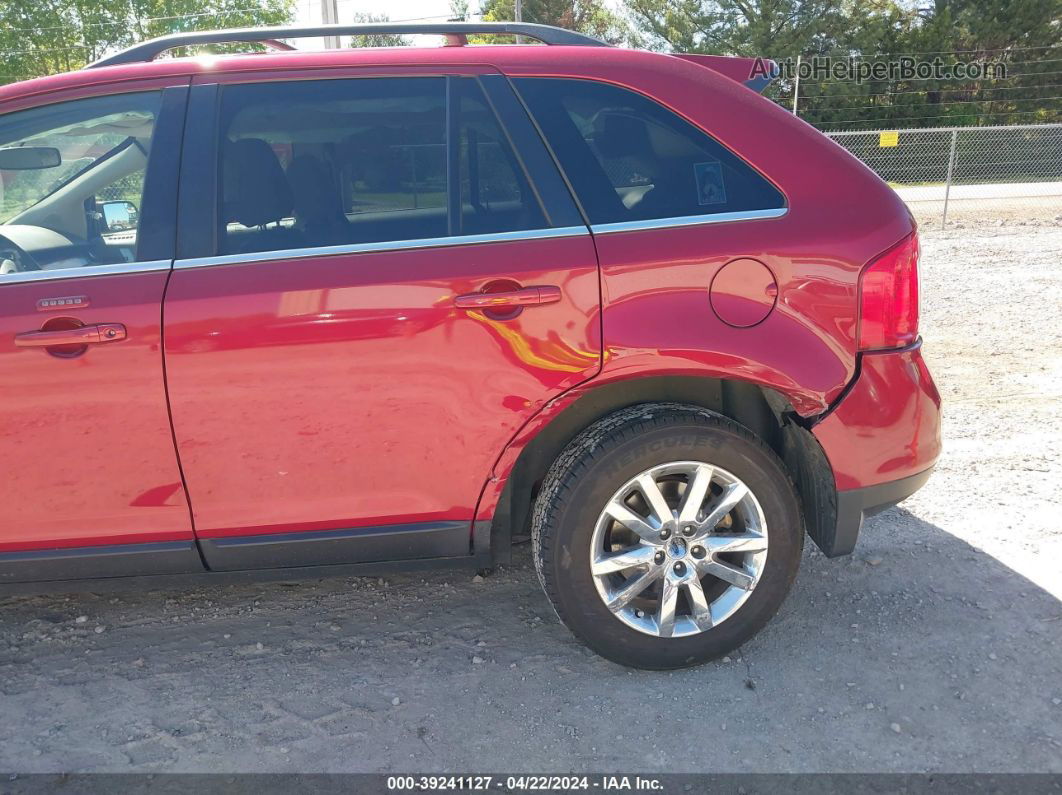 2014 Ford Edge Limited Red vin: 2FMDK3KC0EBB44668