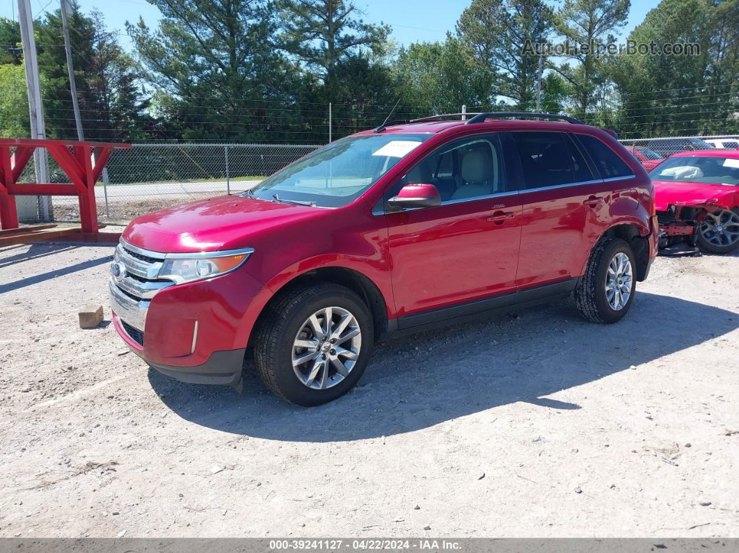 2014 Ford Edge Limited Red vin: 2FMDK3KC0EBB44668