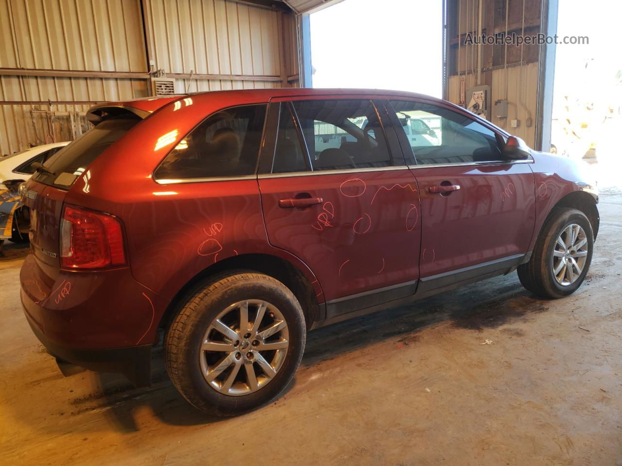 2014 Ford Edge Limited Red vin: 2FMDK3KC0EBB64189