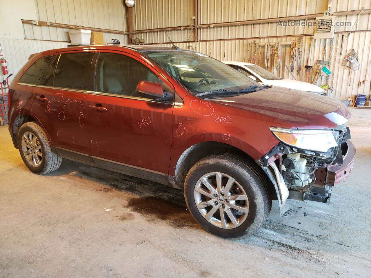 2014 Ford Edge Limited Красный vin: 2FMDK3KC0EBB64189