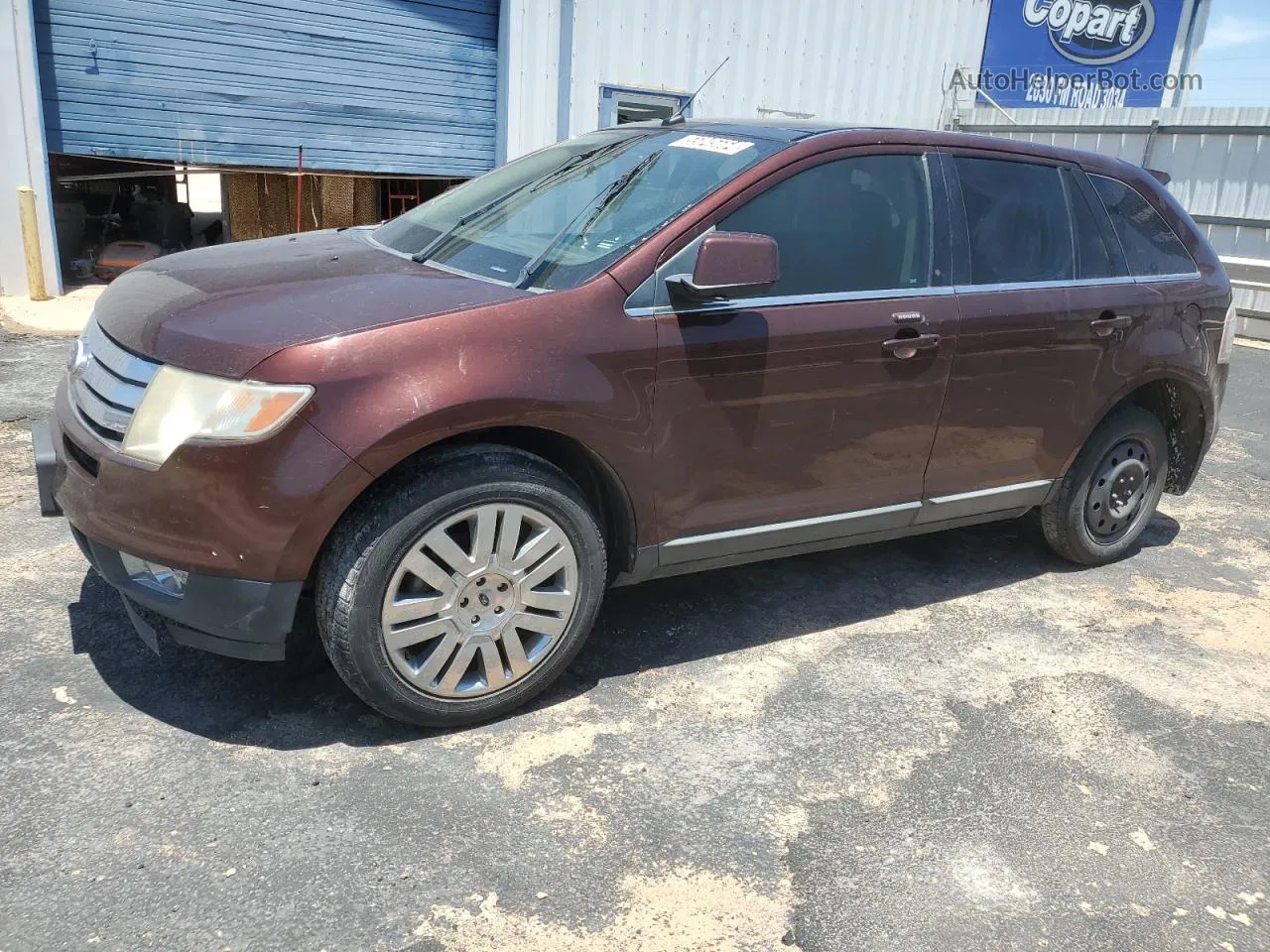 2010 Ford Edge Limited Maroon vin: 2FMDK3KC1ABB74188