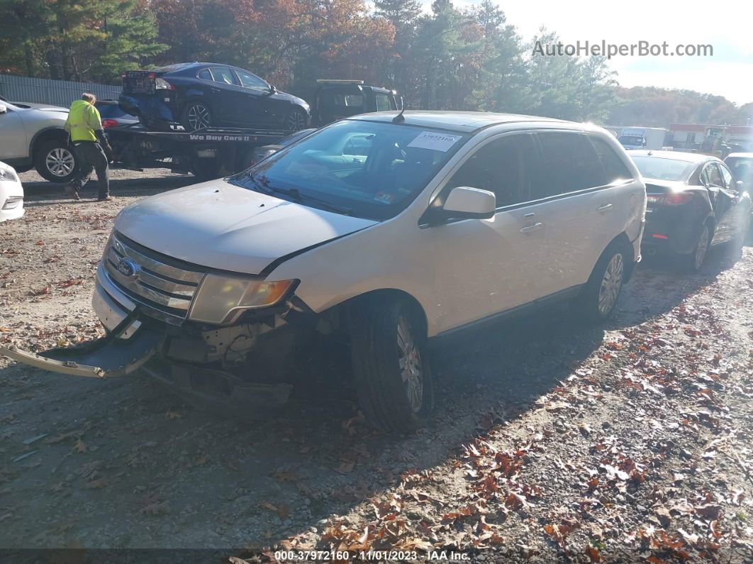 2010 Ford Edge Limited White vin: 2FMDK3KC1ABB75874