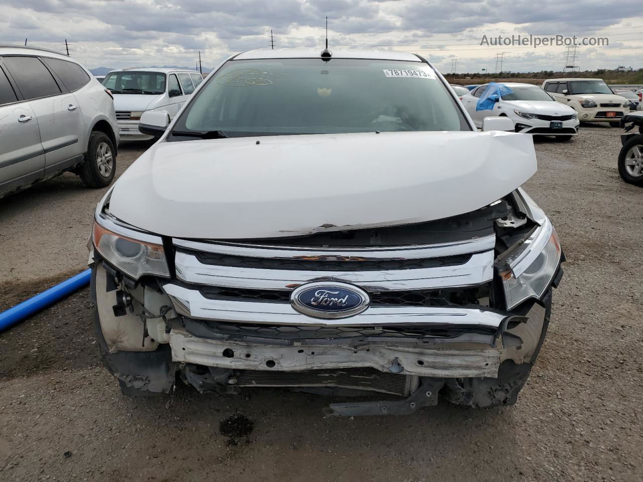 2014 Ford Edge Limited White vin: 2FMDK3KC1EBA08033