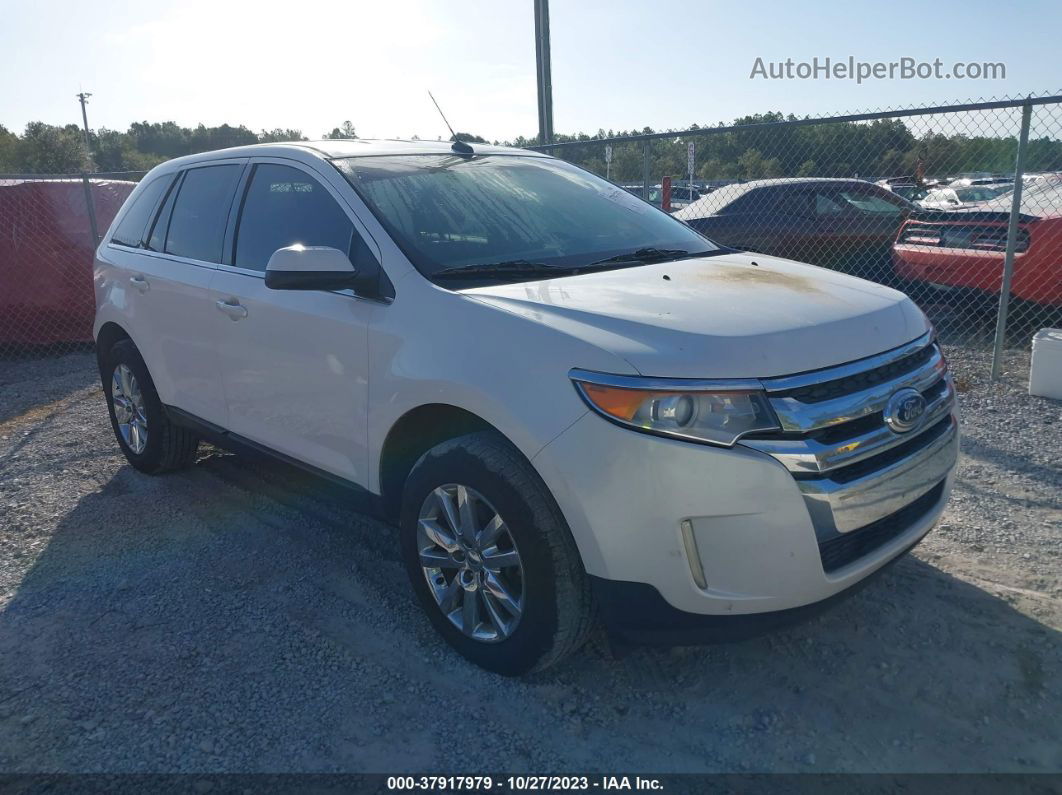 2014 Ford Edge Limited White vin: 2FMDK3KC1EBB10688