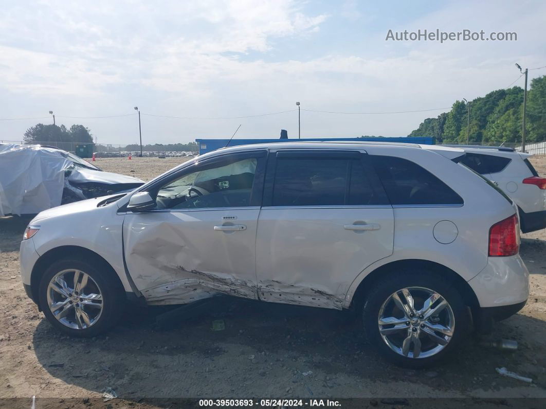 2014 Ford Edge Limited White vin: 2FMDK3KC1EBB52102