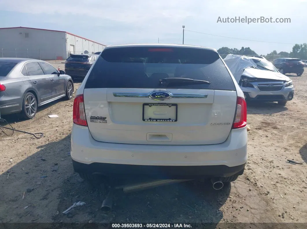 2014 Ford Edge Limited White vin: 2FMDK3KC1EBB52102