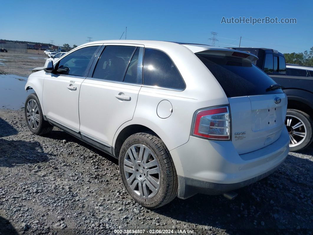 2010 Ford Edge Limited White vin: 2FMDK3KC2ABA01697