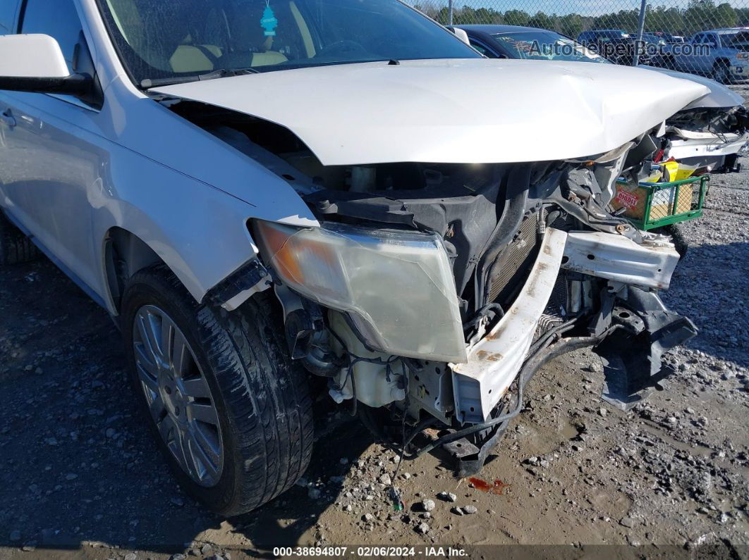 2010 Ford Edge Limited White vin: 2FMDK3KC2ABA01697