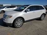 2010 Ford Edge Limited White vin: 2FMDK3KC2ABA19696