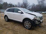 2010 Ford Edge Limited White vin: 2FMDK3KC2ABB38073