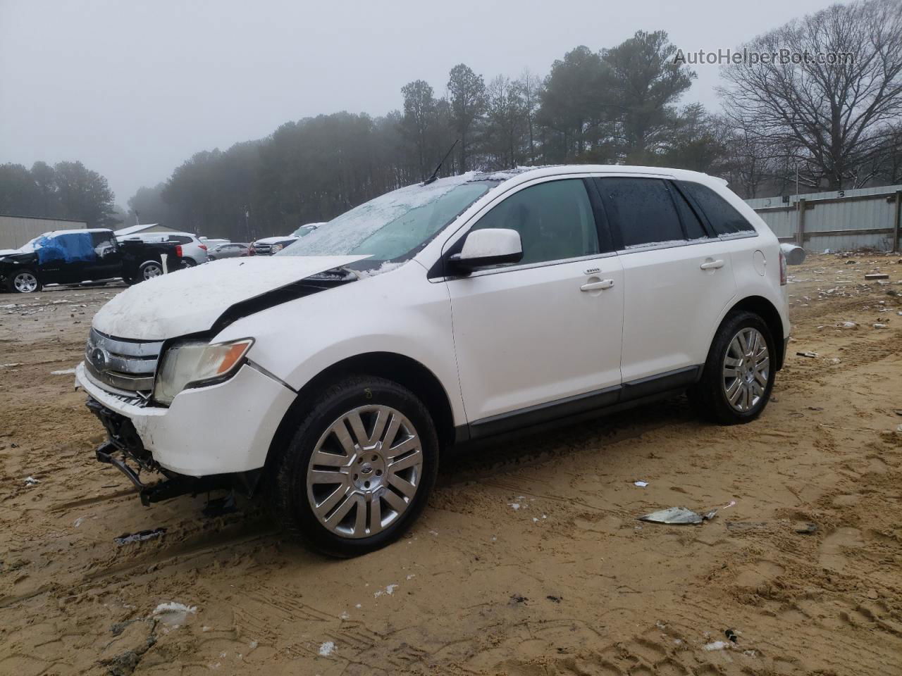 2010 Ford Edge Limited White vin: 2FMDK3KC2ABB38073