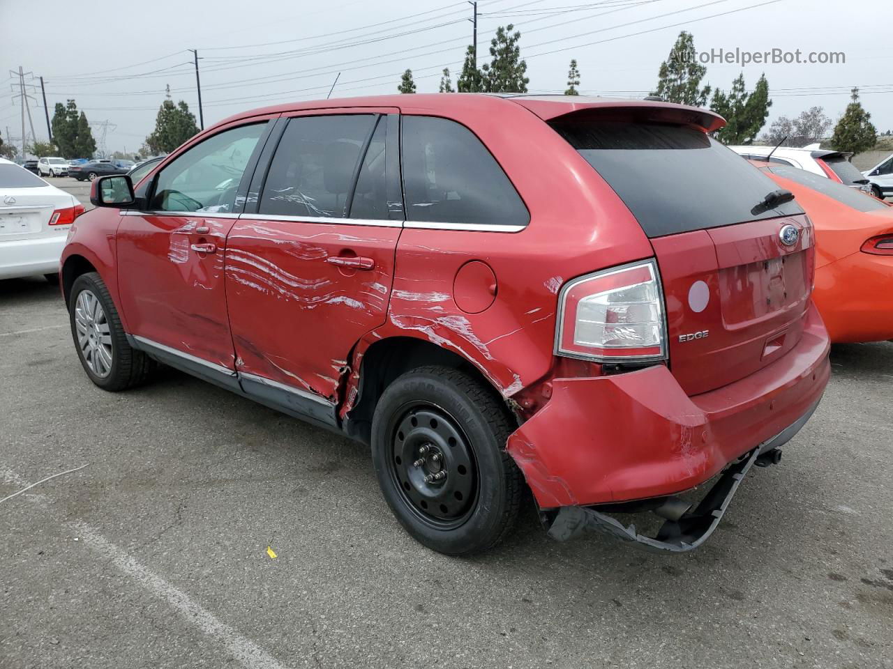 2010 Ford Edge Limited Red vin: 2FMDK3KC2ABB74944