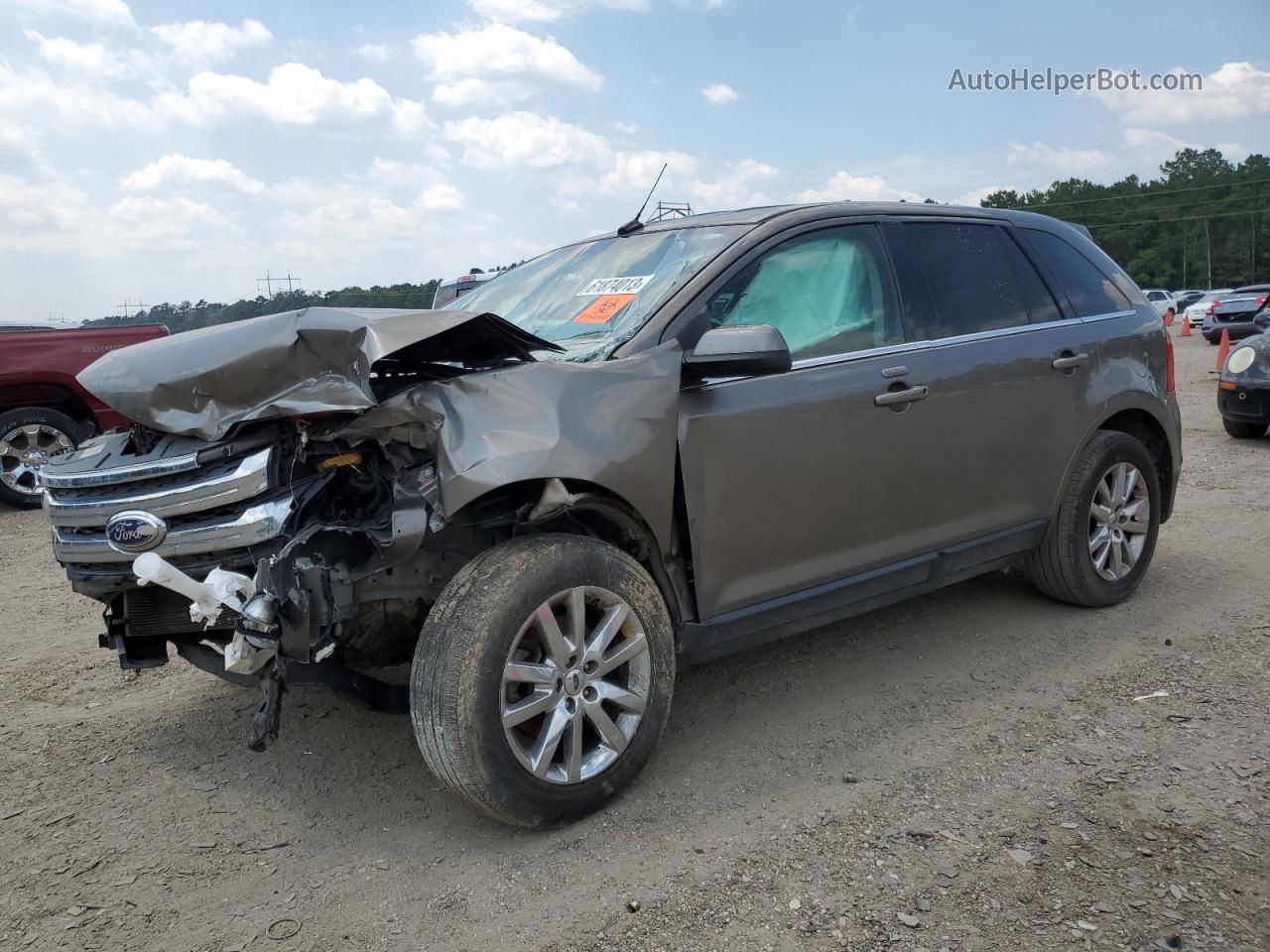 2014 Ford Edge Limited Серый vin: 2FMDK3KC2EBA58505