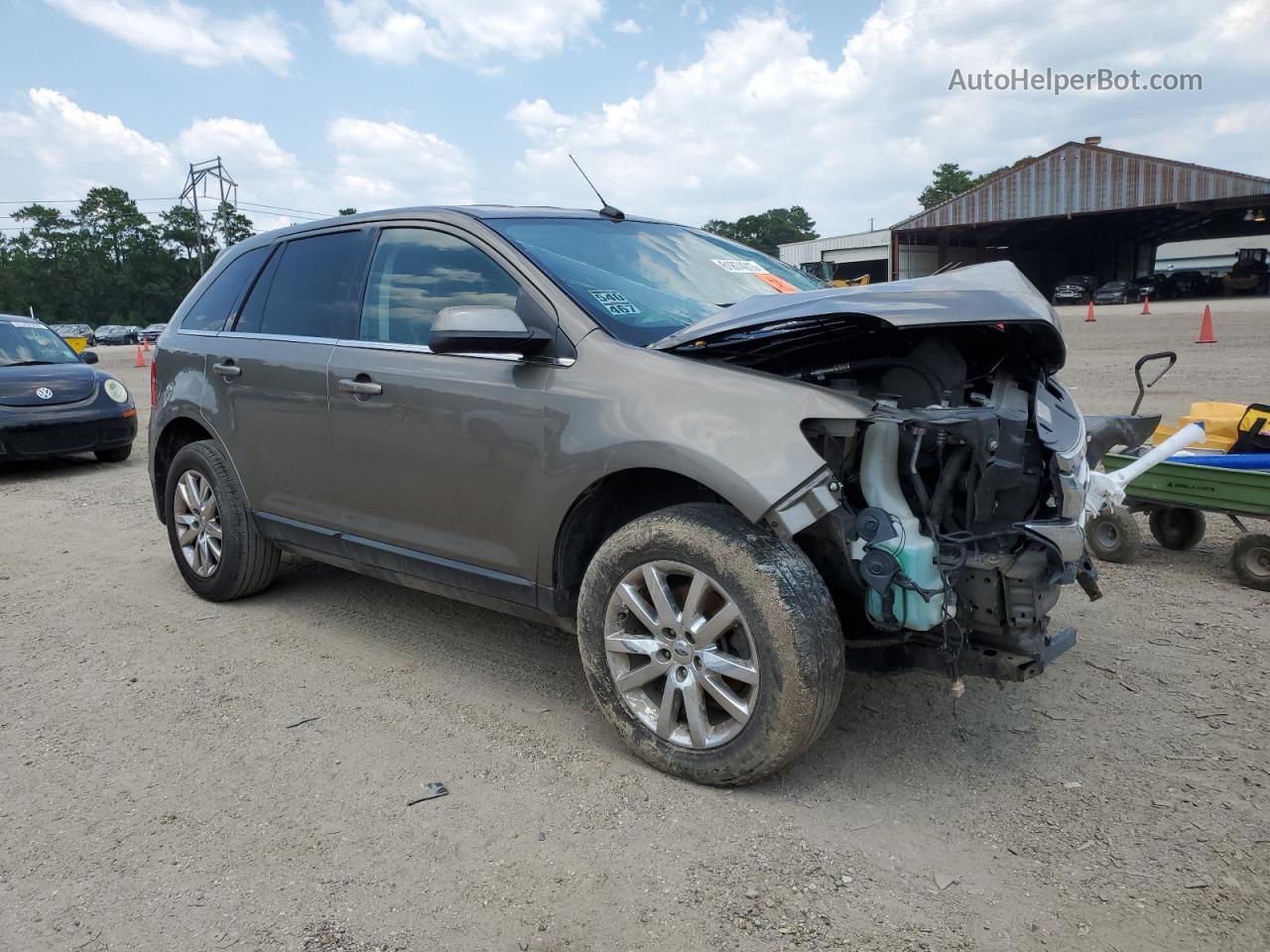 2014 Ford Edge Limited Gray vin: 2FMDK3KC2EBA58505