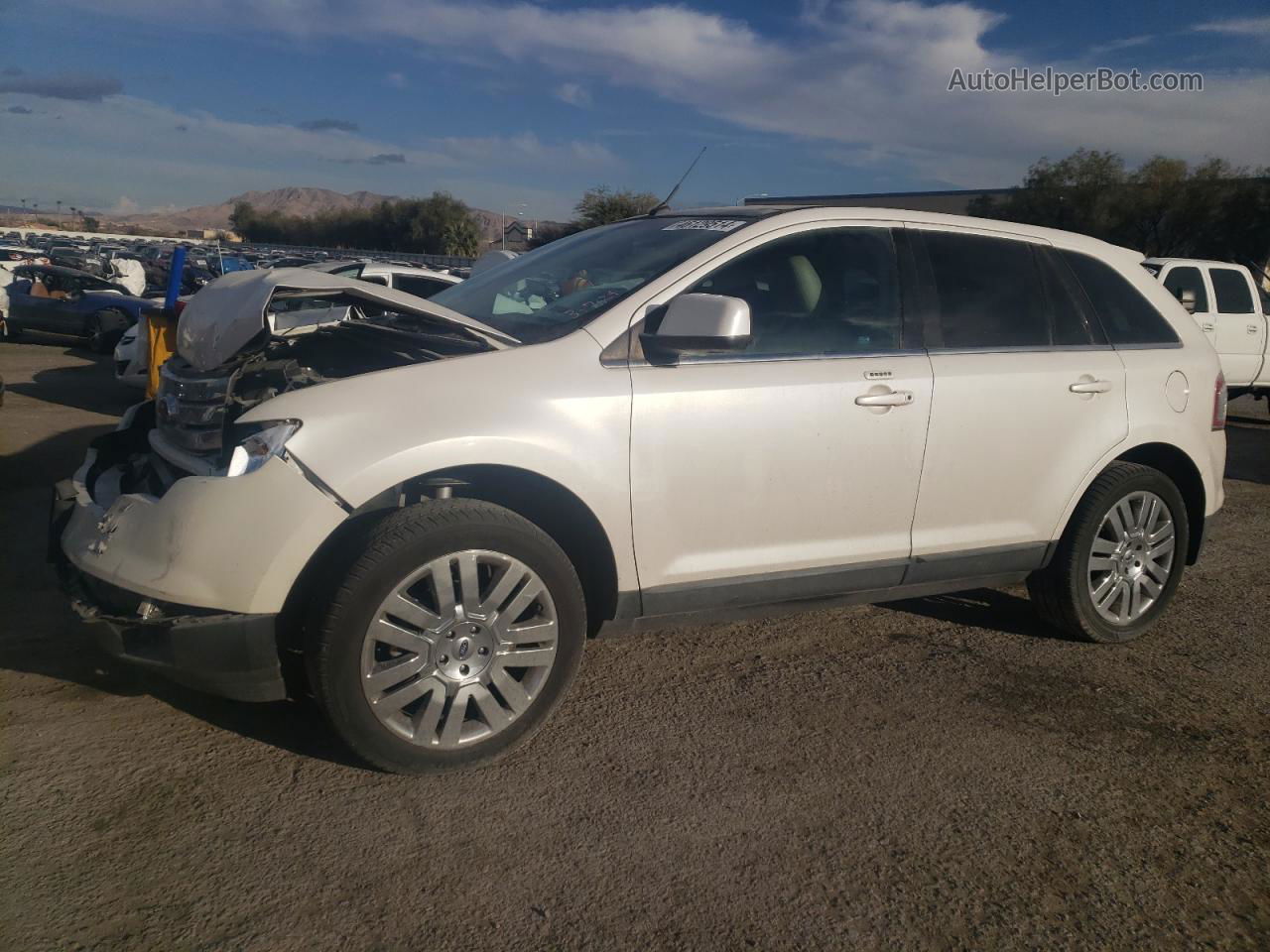 2010 Ford Edge Limited White vin: 2FMDK3KC3ABB42228