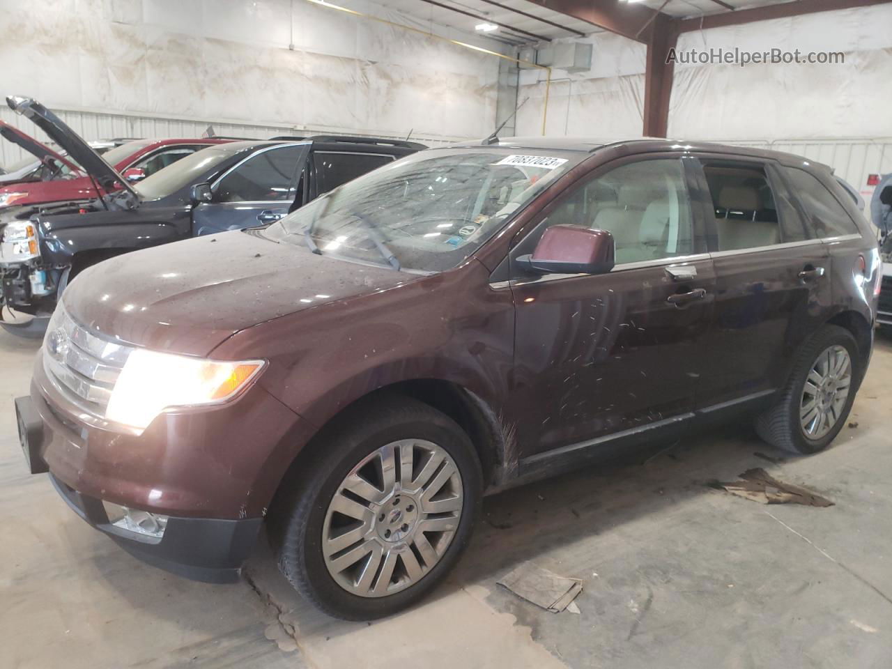 2010 Ford Edge Limited Burgundy vin: 2FMDK3KC3ABB53973