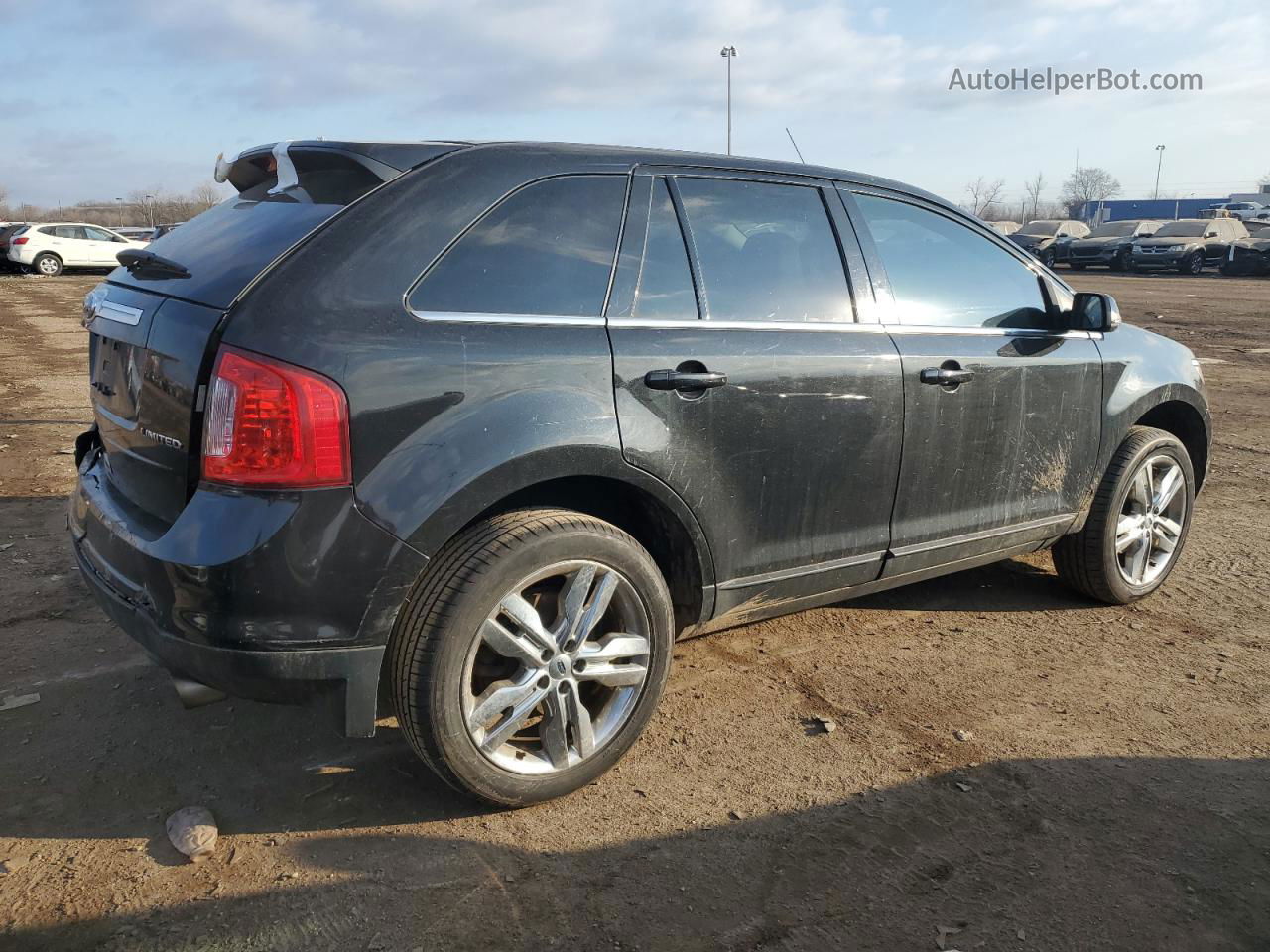 2014 Ford Edge Limited Black vin: 2FMDK3KC3EBB01944