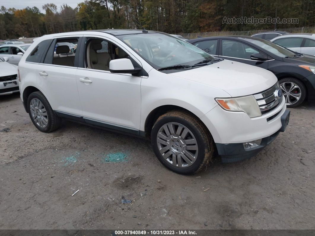 2010 Ford Edge Limited White vin: 2FMDK3KC5ABB76106