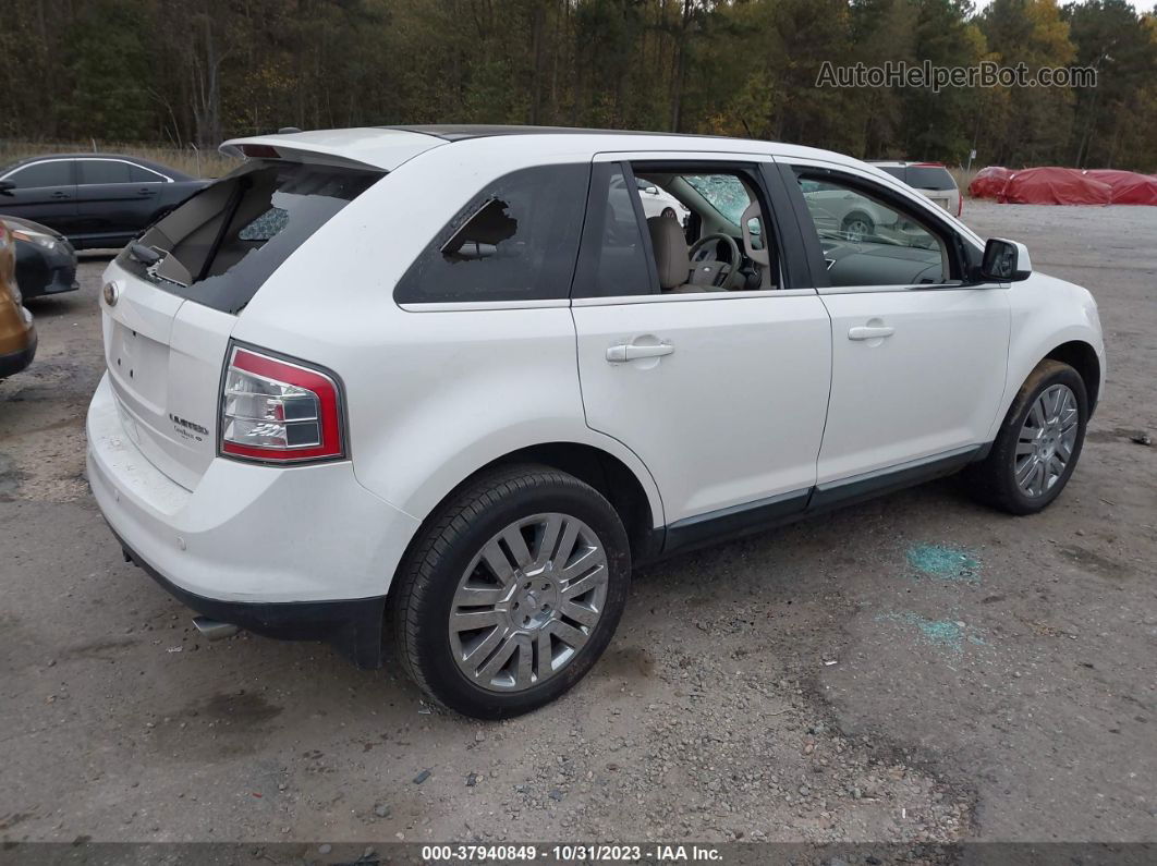 2010 Ford Edge Limited White vin: 2FMDK3KC5ABB76106