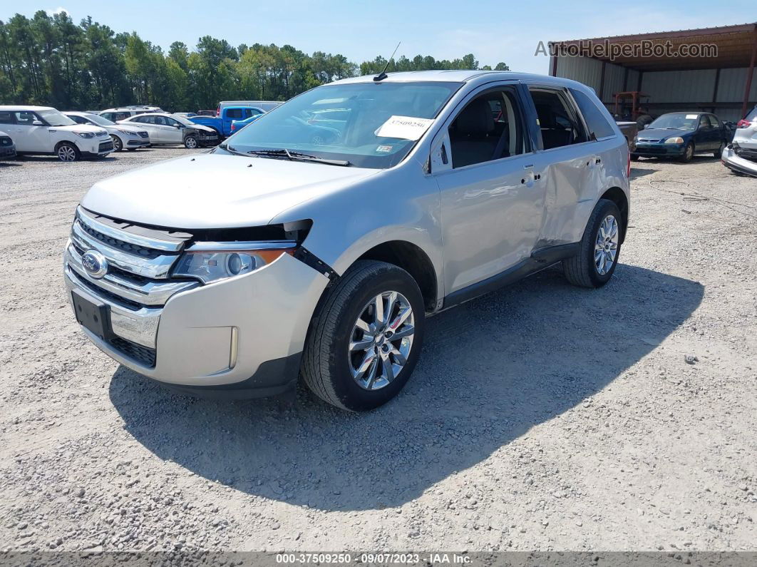 2014 Ford Edge Limited Silver vin: 2FMDK3KC5EBA50950