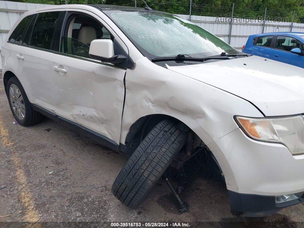 2010 Ford Edge Limited White vin: 2FMDK3KC6ABA44777