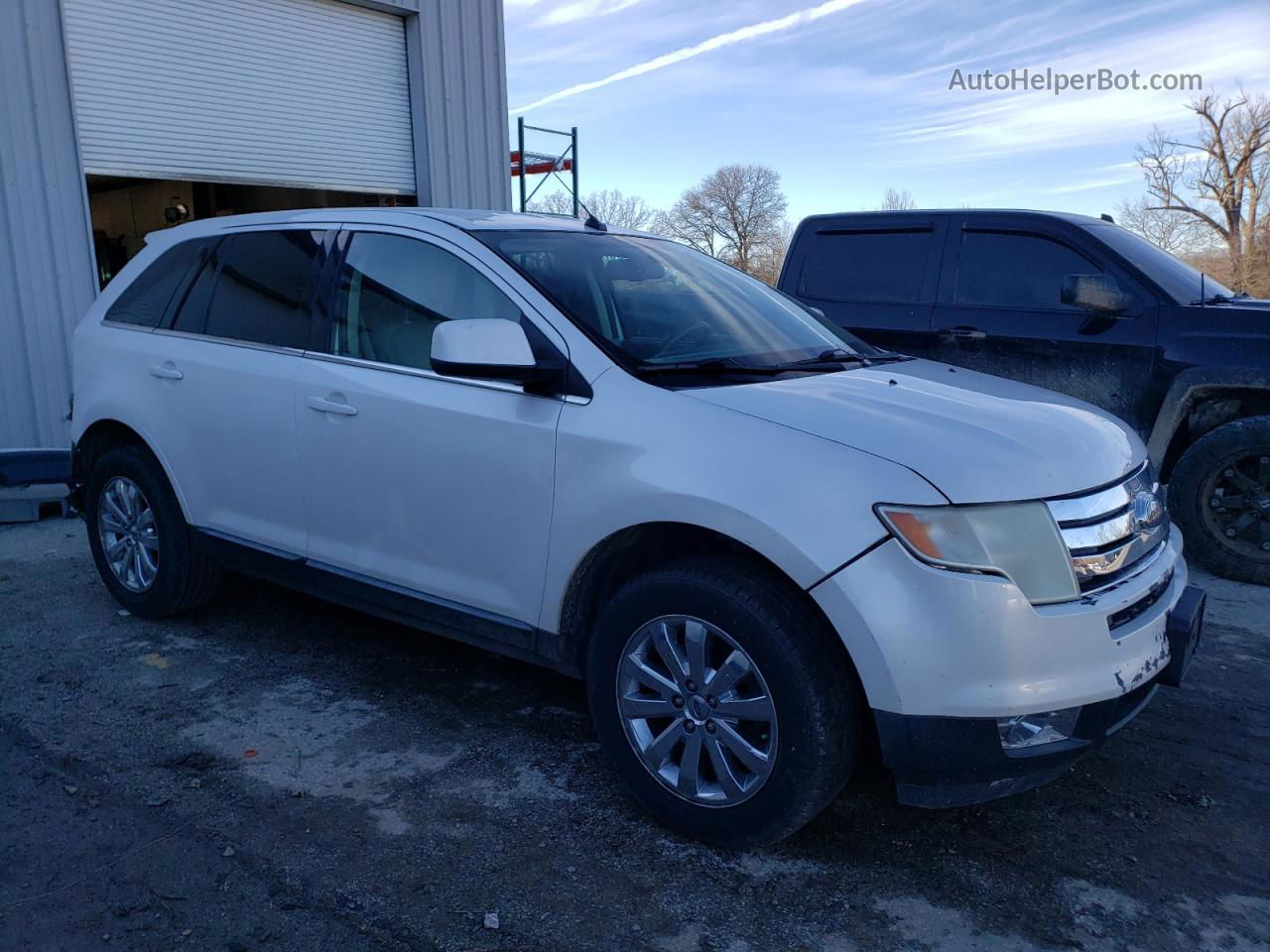 2010 Ford Edge Limited White vin: 2FMDK3KC6ABA97625