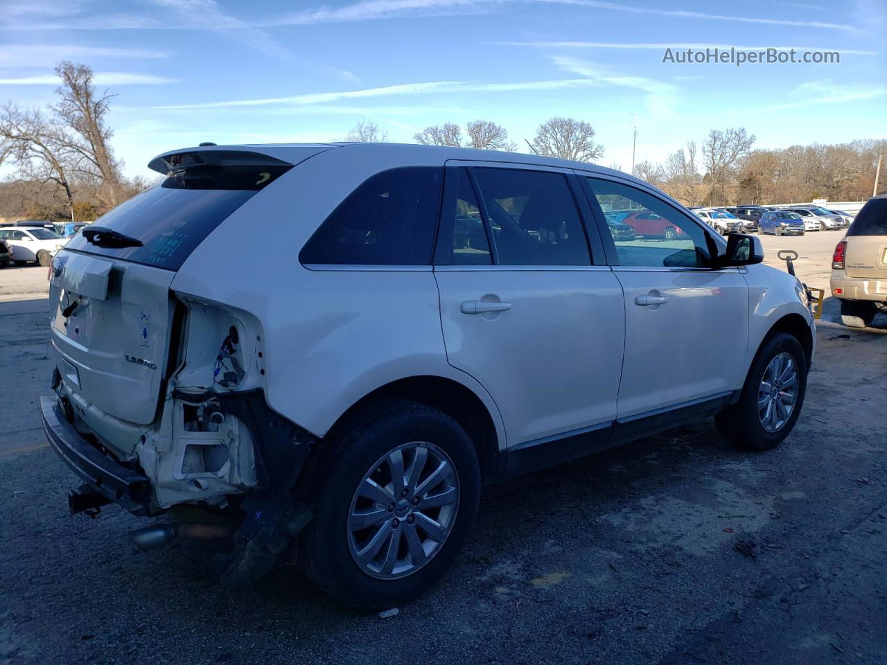 2010 Ford Edge Limited White vin: 2FMDK3KC6ABA97625