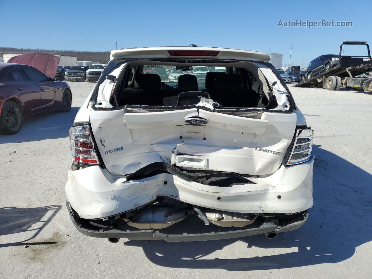 2010 Ford Edge Limited White vin: 2FMDK3KC6ABB52204