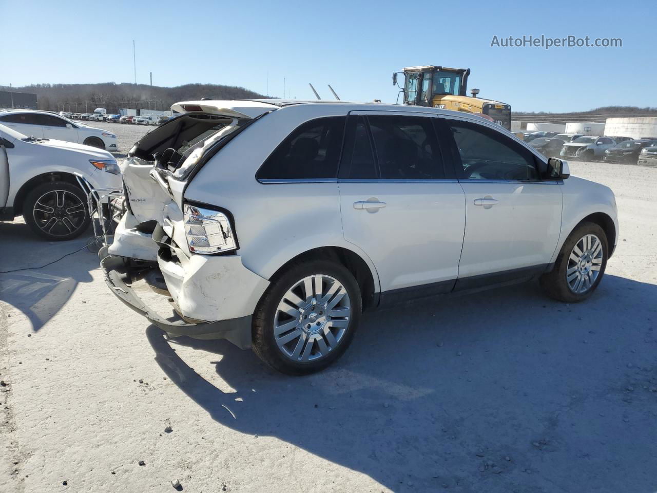 2010 Ford Edge Limited White vin: 2FMDK3KC6ABB52204