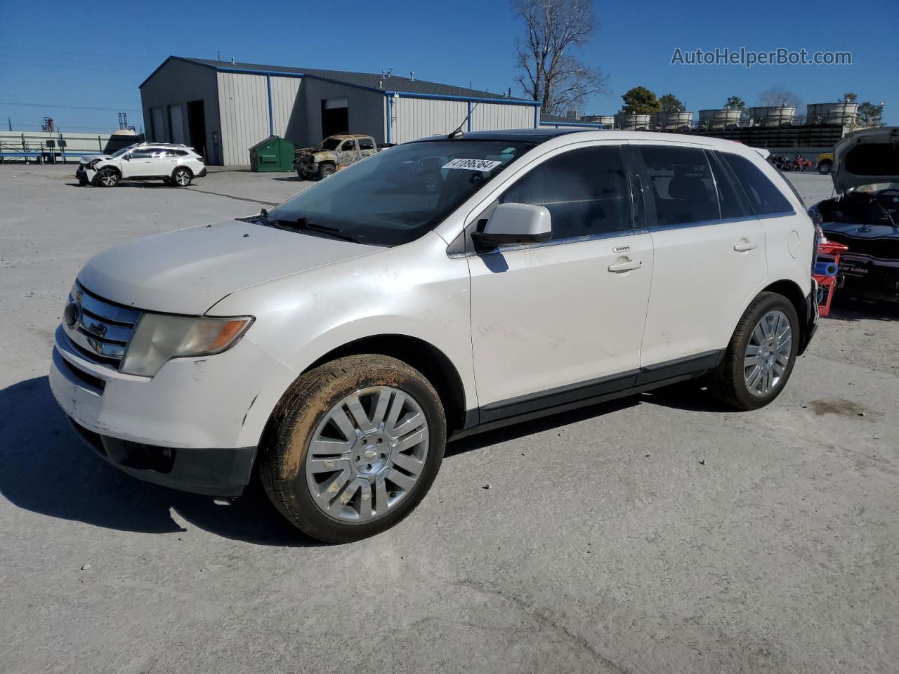 2010 Ford Edge Limited White vin: 2FMDK3KC6ABB52204