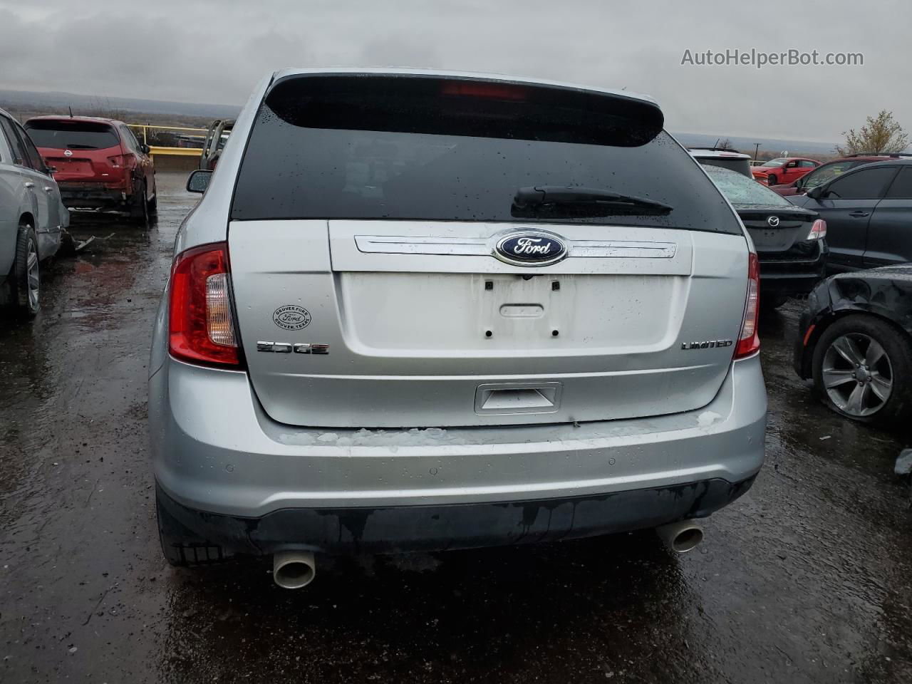 2014 Ford Edge Limited Серебряный vin: 2FMDK3KC6EBA78112