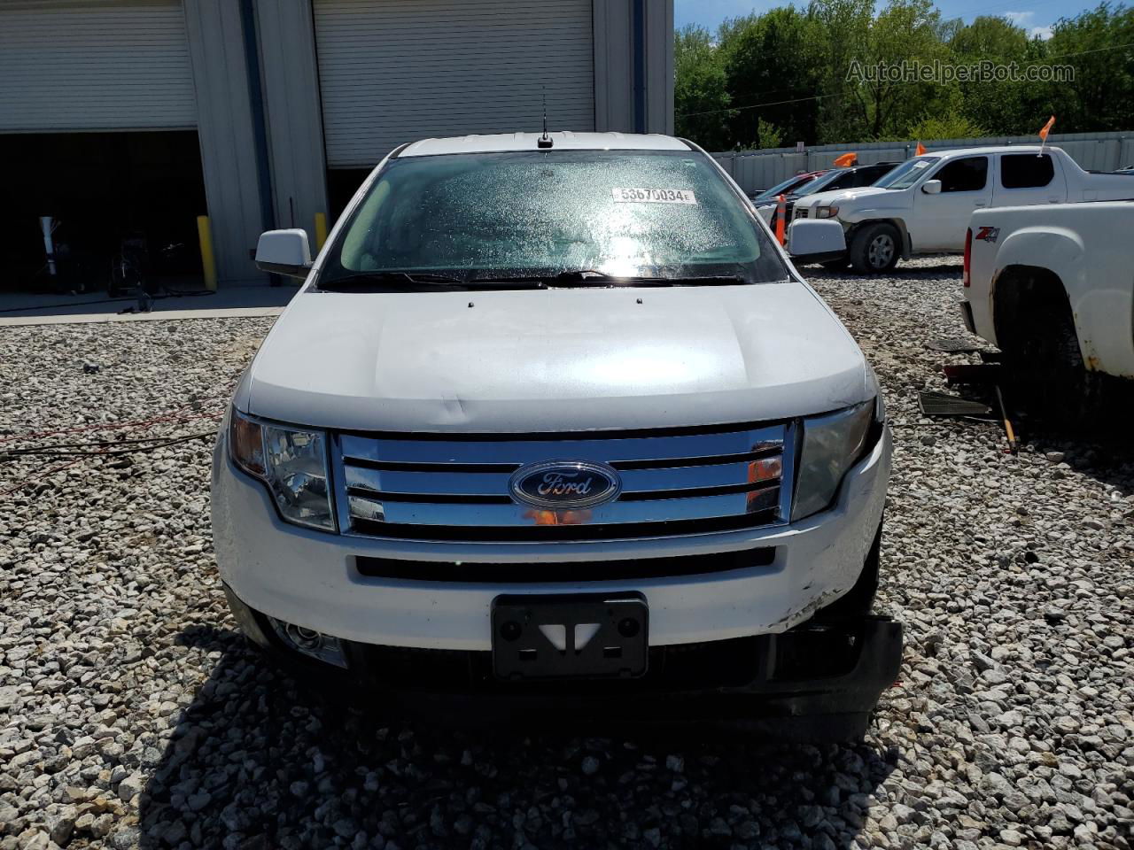 2010 Ford Edge Limited White vin: 2FMDK3KC7ABA97696