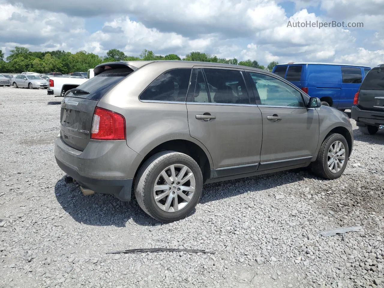 2014 Ford Edge Limited Brown vin: 2FMDK3KC7EBA38220