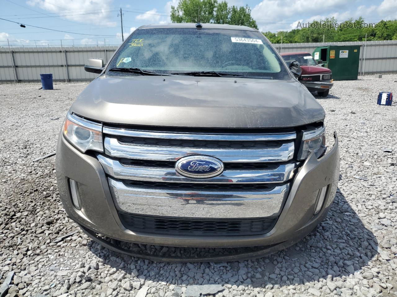 2014 Ford Edge Limited Brown vin: 2FMDK3KC7EBA38220