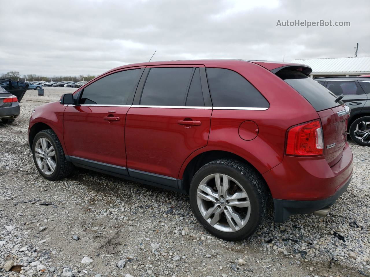 2014 Ford Edge Limited Red vin: 2FMDK3KC7EBA83450