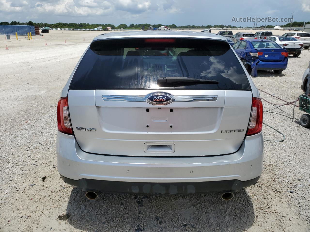 2014 Ford Edge Limited Silver vin: 2FMDK3KC7EBB03972