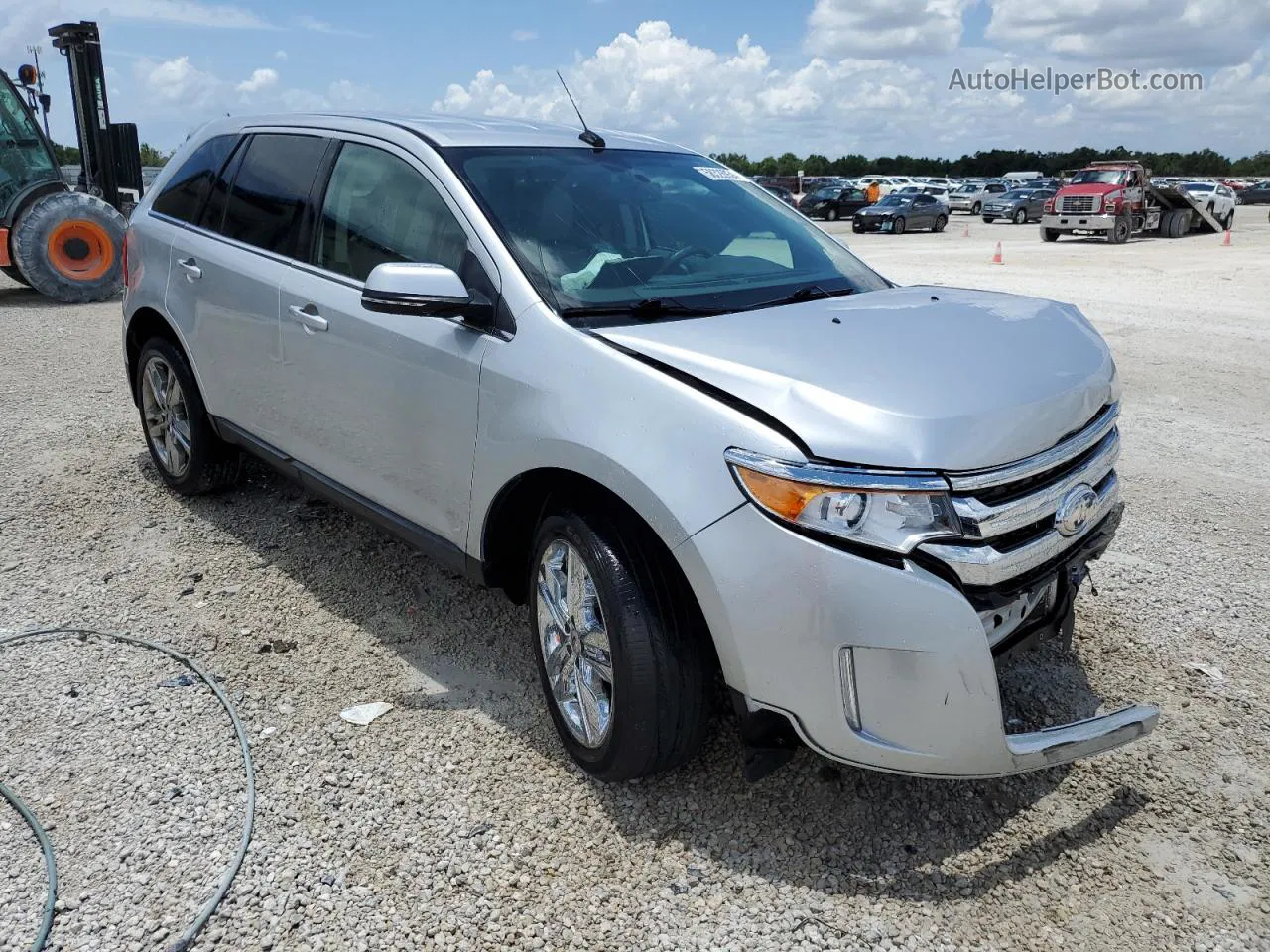 2014 Ford Edge Limited Silver vin: 2FMDK3KC7EBB03972