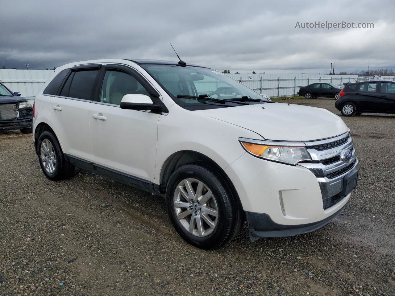 2014 Ford Edge Limited Белый vin: 2FMDK3KC7EBB62312