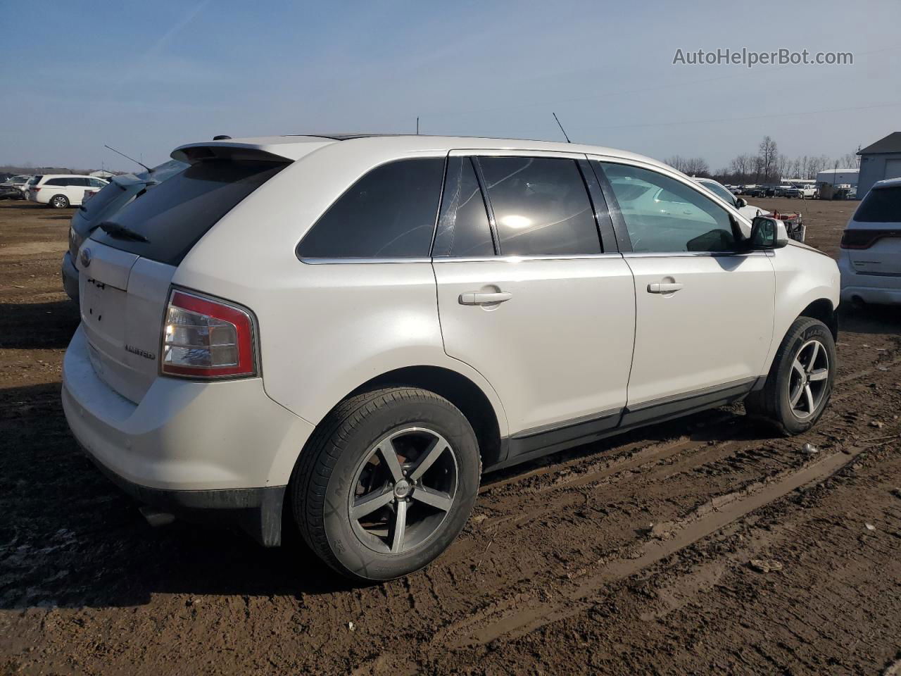 2010 Ford Edge Limited White vin: 2FMDK3KC8ABB08737