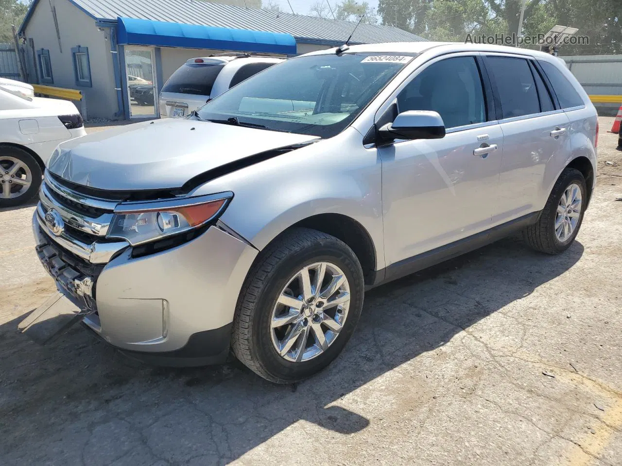 2014 Ford Edge Limited Silver vin: 2FMDK3KC8EBA30501