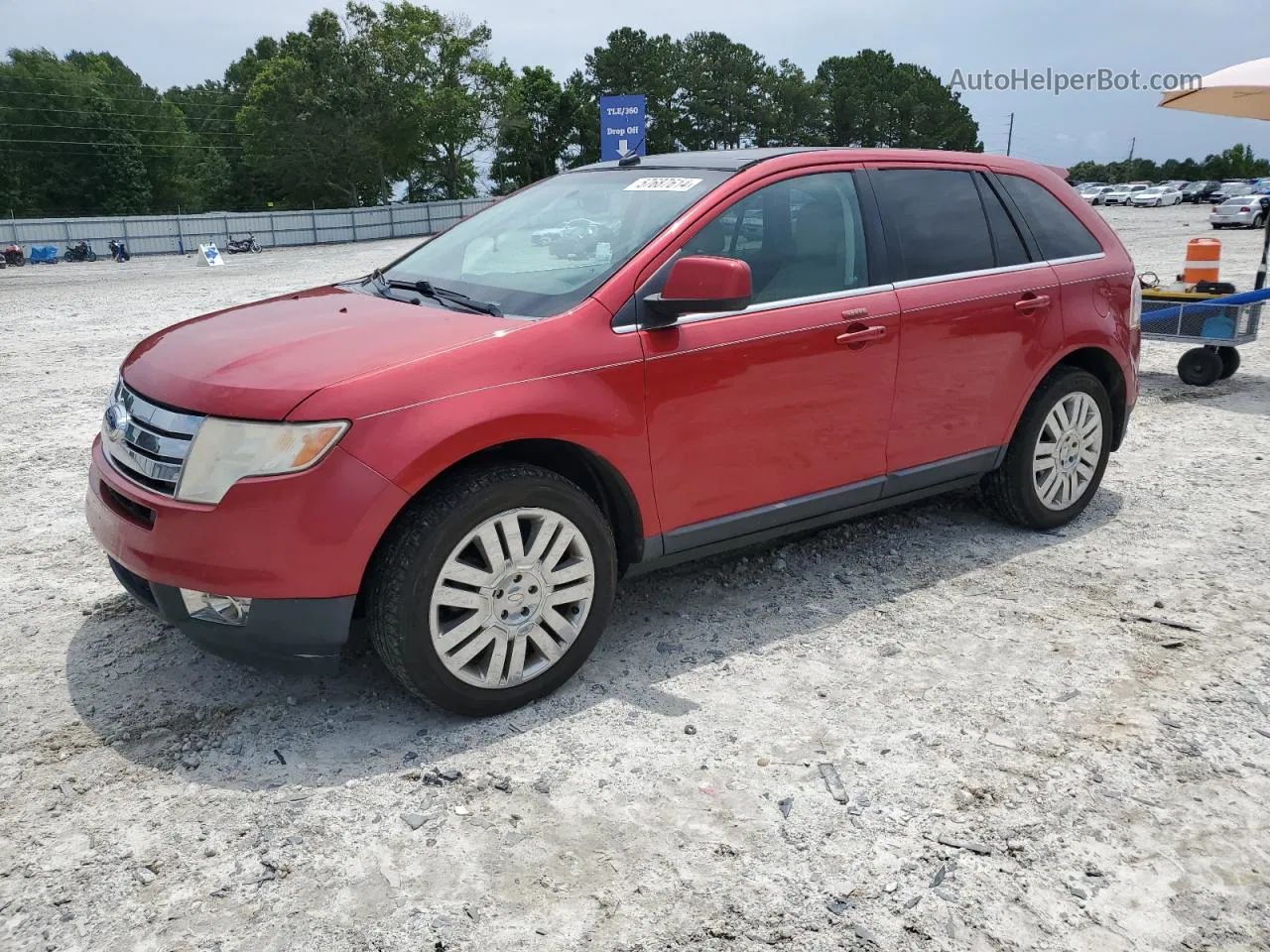 2010 Ford Edge Limited Бордовый vin: 2FMDK3KC9ABA01177