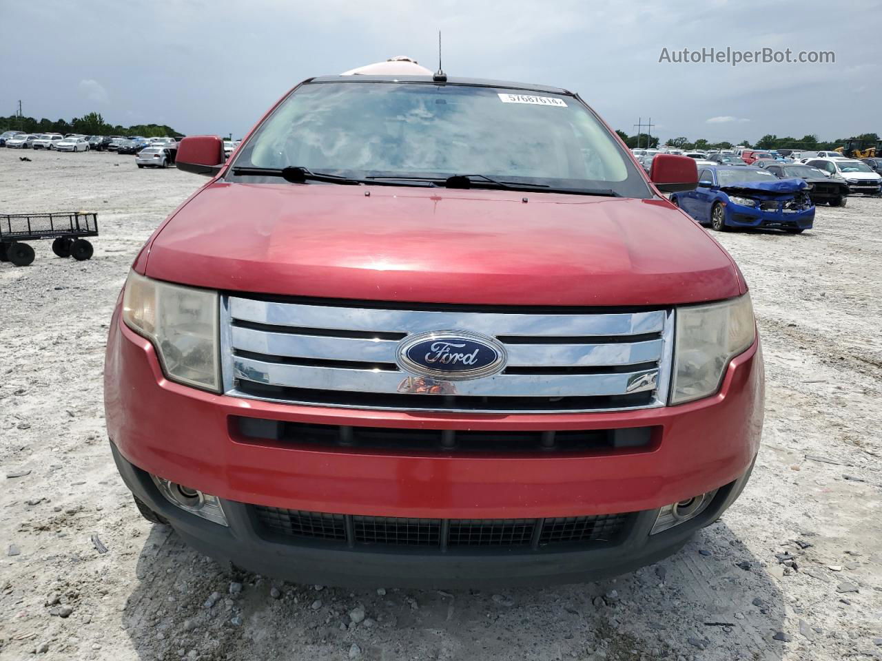 2010 Ford Edge Limited Burgundy vin: 2FMDK3KC9ABA01177