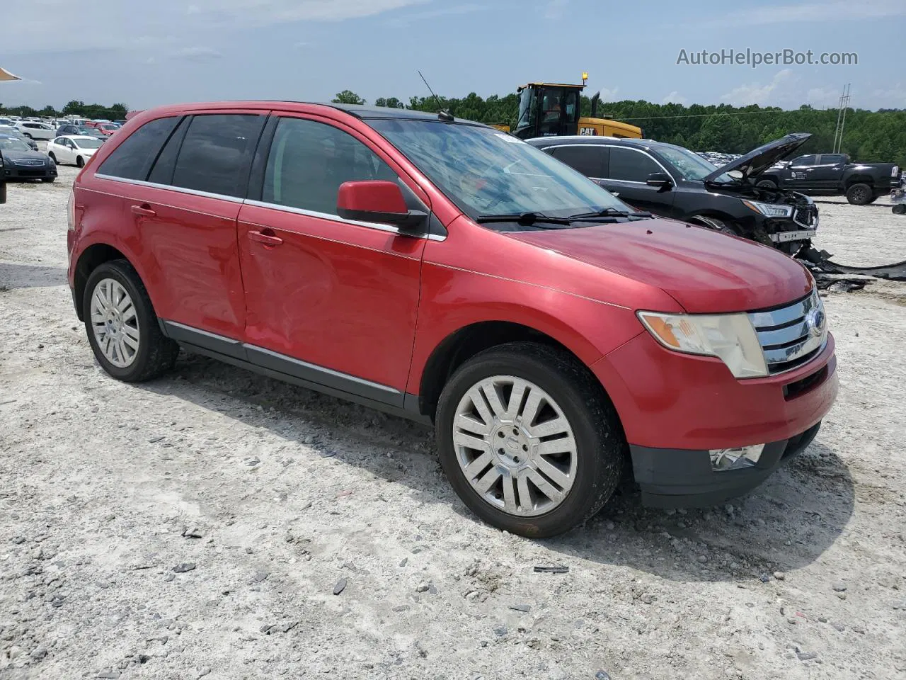 2010 Ford Edge Limited Бордовый vin: 2FMDK3KC9ABA01177