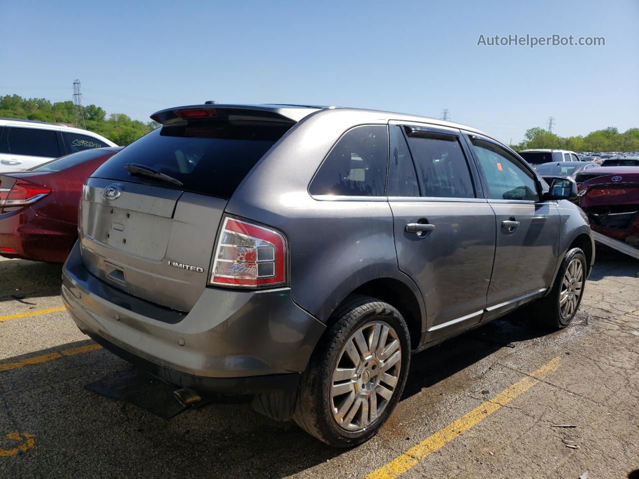 2010 Ford Edge Limited Серый vin: 2FMDK3KC9ABA37550