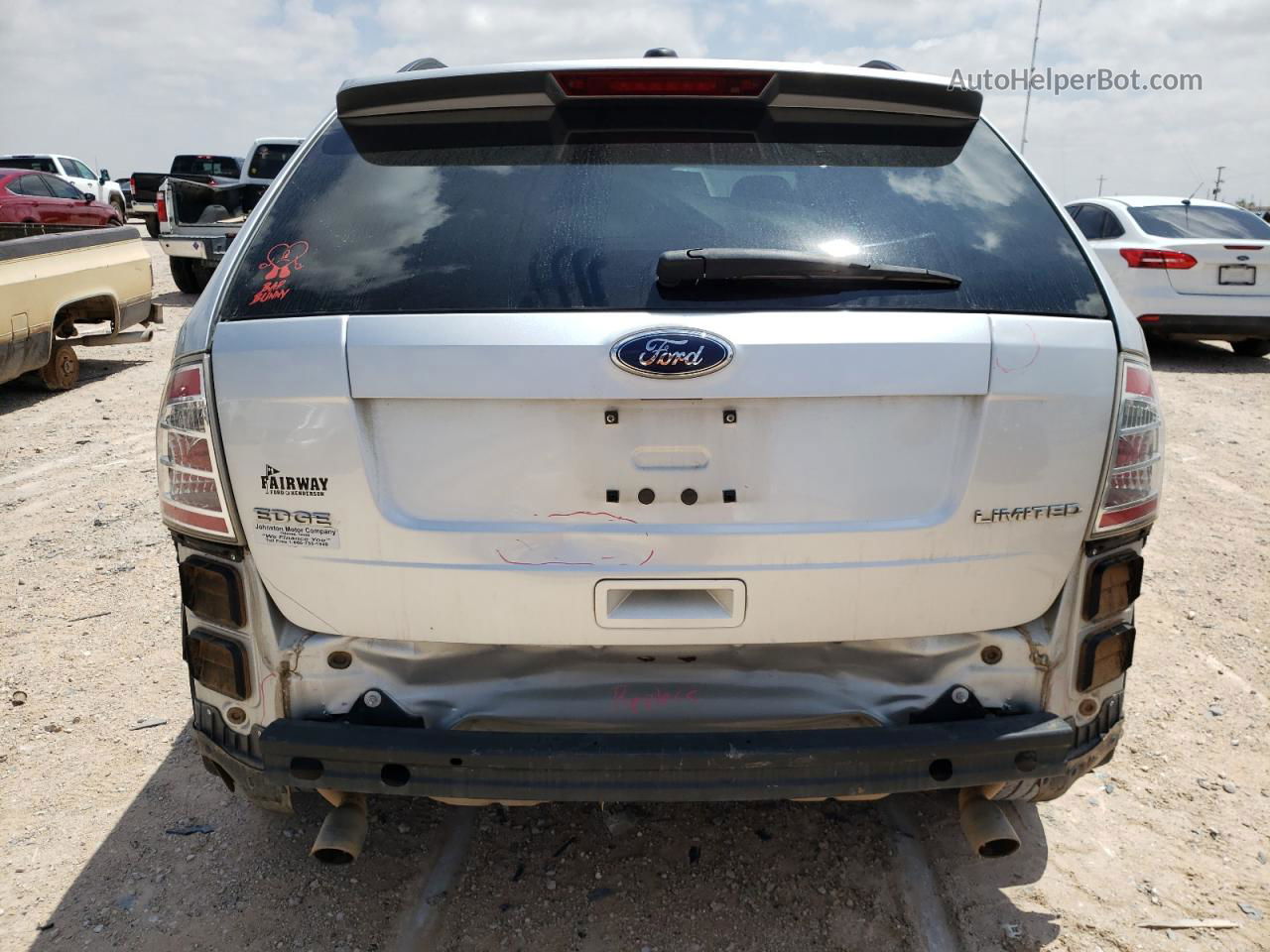 2010 Ford Edge Limited Silver vin: 2FMDK3KC9ABB08018