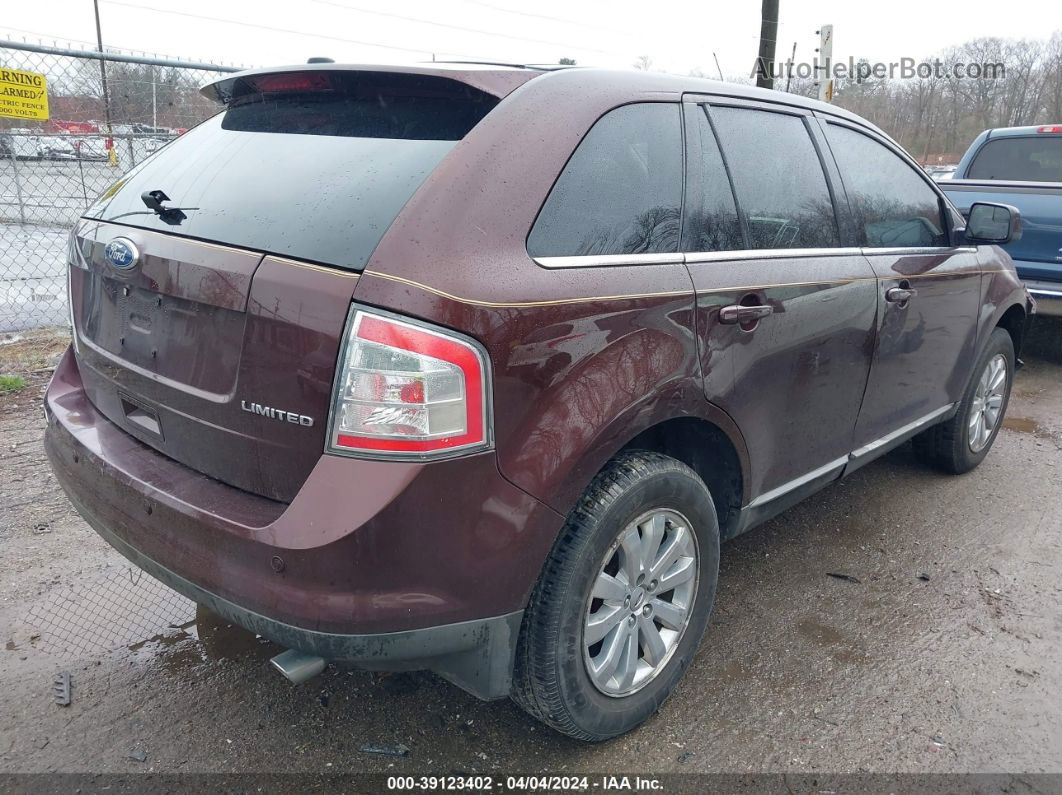 2010 Ford Edge Limited Burgundy vin: 2FMDK3KC9ABB42587